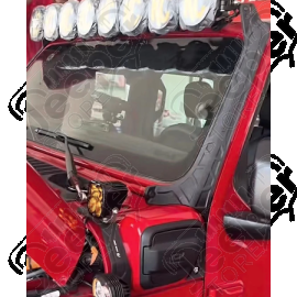 Fixations pour rampe LED 52'' de pare brise Jeep Wrangler JL Unlimited 4xe