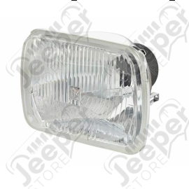 Phare avant USA (projecteur) 14x20cm , Wrangler YJ gauche ou droit , ampoule H4 , avec veilleuse
