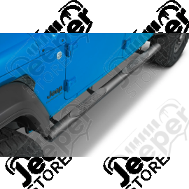 Kit marches pieds tubulaire ovale noir pour Jeep Gladiator JT