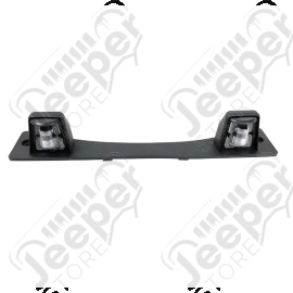 Support d'éclaireur de plaque l'immatriculation Europe (à encastrer dans le pare chocs arrière) Jeep Wrangler JK