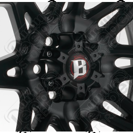 CMBAL814-655 Cache moyeu Ballistic 814 noir mat pour entraxe: 6x139.7