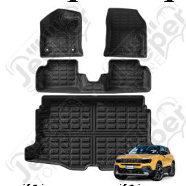 Kit de tapis avant, arrière et coffre pour Jeep Avenger