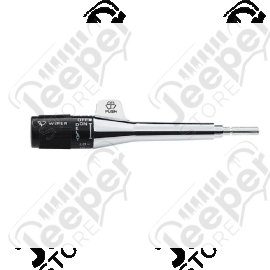 Manette de clignotants, (commodo) couleur : noir et chrome pour Jeep Wrangler YJ