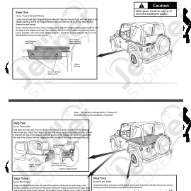 Couverture de plateau de chargement "Duster" sans support, Couleur : Black Denim pour Jeep Wrangler TJ
