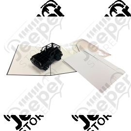 Goodies : Carte postale pop-up 3D Jeep Wrangler
