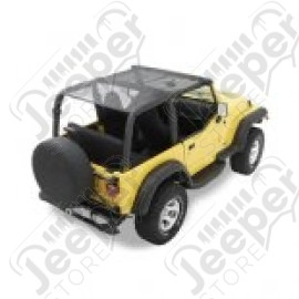 Bikini version ''Safari'' couleur: black MESH (Filet) Jeep Wrangler JK (2 portes)