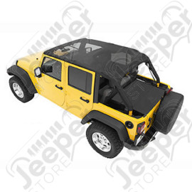 Bikini version ''Safari'' - Couleur : Black Mesh (Filet) - Jeep Wrangler JK Unlimited (4 portes) - CB30111