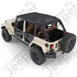 Bikini version ''Safari'' - Couleur : Black Mesh (Filet) - Jeep Wrangler JK Unlimited (4 portes) - CB30111