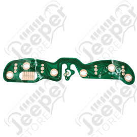 Circuit imprimé pour tableau de bord, derrière le bloc des 5 compteur manomètres du tableau de bord pour Jeep Wrangler YJ 