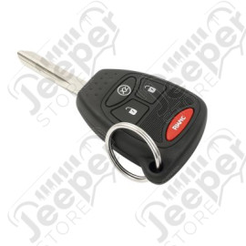 Clef avec télécommande d'ouverture de porte à distance (nu, seulement le châssis) Jeep Wrangler JK, Compass MK, Patriot MK - 0414.20 / 68039414AE / 68039414