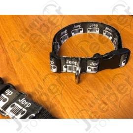 Collier Jeep pour chien (couleur: noire) longueur réglable de 33cm à 52cm 