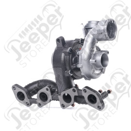 Collecteur d'échappement avec turbo pour 2.0L CRD Jeep Compass MK et Patriot MK - 0210.80 / RX000633AC / 68000633AA / 68000633AB / 68000633AC / 68000633 / 2234C0280 / 2234C0280R / 768652-5001RS