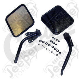 Complete Side Mirror Set (Black)
