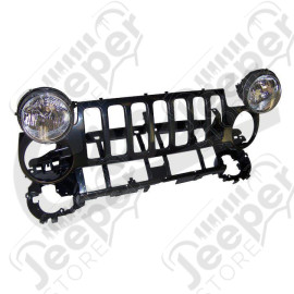 Kit face avant calandre, sous calandre et phares US pour Jeep Cherokee Libertry KJ (phase 1)
