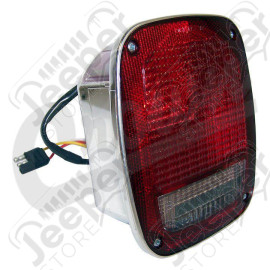 Tail Lamp with Side Marker (Left-Chrome)