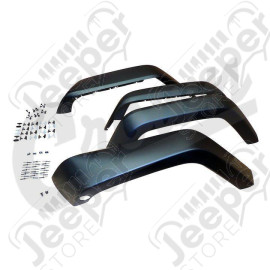 Kit de 4 élargisseurs d'aile origine (à peindre, lisse) avec fixations pour Jeep Wrangler JK - 5KCK / CR-5KCK / 0837.26LK