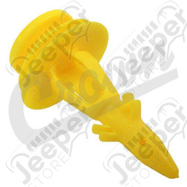 Clip plastique jaune pour garniture en plastique de hayon coffre Jeep Grand Cherokee ZJ, ZG, WJ, WG - 6502991