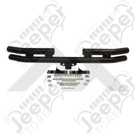 Pare chocs arrière double tubes couleur noir pour Jeep Wrangler YJ et TJ