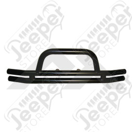 Pare chocs avant double tubes acier couleur noir pour Jeep Wrangler JK, JL, Gladiator JT