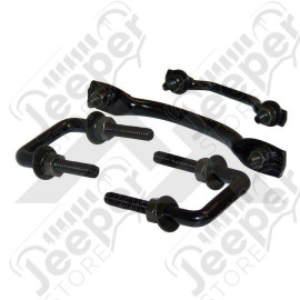 Windshield Tie Down Kit (Black)
