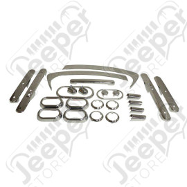 Complete Interior Trim Kit (4-Door; Chrome)