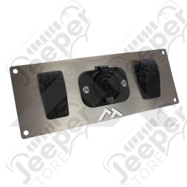 Switch Plate w/ Rocker Switches & Power Socket