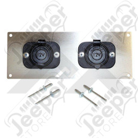 Switch Plate (2 Power Sockets)