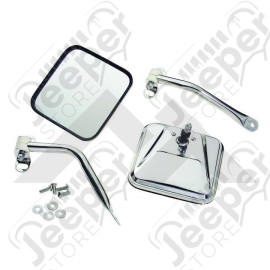 Complete Side Mirror Set (Stainless)