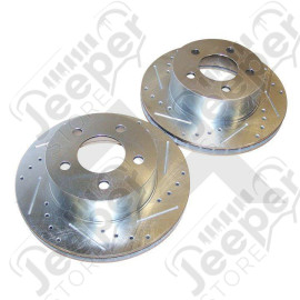 Brake Rotor Set (Front Drilled & Slotted)