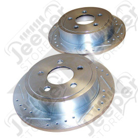 Brake Rotor Set (Rear Drilled & Slotted)