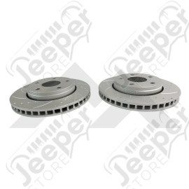 Brake Rotor Set (Front Drilled & Slotted)