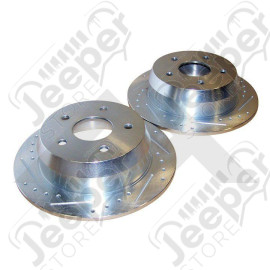 Brake Rotor Set (Rear Drilled & Slotted)