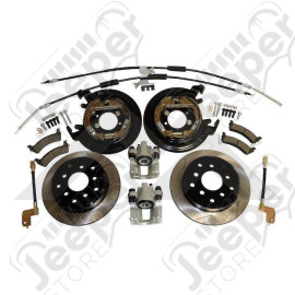 Kit conversion frein à disques à l'arrière rainurés Jeep Wrangler TJ, et Grand Cherokee ZJ, ZG (Dana 35 c-clip)