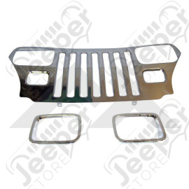 Grille Applique Set (Stainless-YJ)
