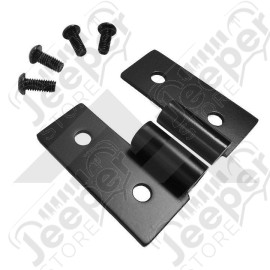 Lower Door Hinge Bracket Set (Black Stainless)