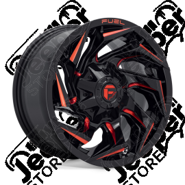 Jante aluminium Fuel Offroad noir et rouge D755 Reaction 5x127 / 9x17 / ET: -12 - 1450.176 / D75517902645 / D-75517902645 / 75517902645