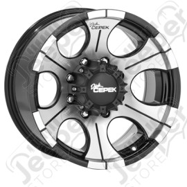Jante Dick Cepek 2 Black 8x16 / 5x114.3 / ET: -12 - DC1168421 - Jante 16 pouces