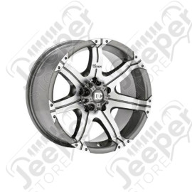 Jante Aluminium Dick Cepek Gun Metal 9x17 / 5x127 / ET:-13 - Pour véhicules Jeep Wrangler JK, Grand Cherokee WJ / WG, Grand Cherokee WH / WK
