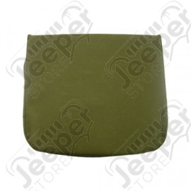 Coussin de siège dossier avant toile traitée kaki Jeep Willys MB, GPW, M201