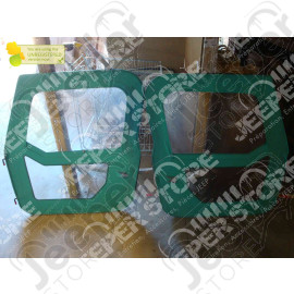 New Old Stock: Kit de 2 portes en toile (couleur: verte) Jeep Wrangler TJ