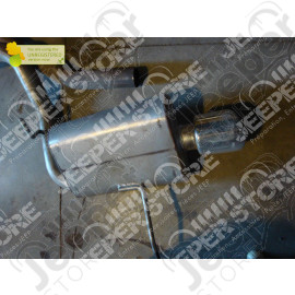 Occasion: Catalyseur avec double silencieux inox Gibson pour 5.7L V8 HEMI Jeep Grand Cherokee WL WK2 (double sorties inox)