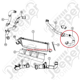 Durite de turbo 2.0L CRD Jeep Patriot MK