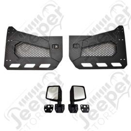 Kit de 2 demi portes avant en aluminium avec rétroviseurs pour Jeep Gladiator JT