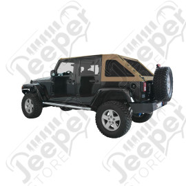 Bâche complète Suntop Fastback Top JL4 - Couleur : Sable (Deep Sand) - Jeep Wrangler JL Unlimited (4 portes)