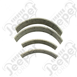 Garnitures et rivets x40 pour mâchoires de freins avant ou arrière (pour 2 roues) Jeep Willys MB, GPW, M201, M38, M38A1, CJ2A, CJ3A, CJ3B, CJ5