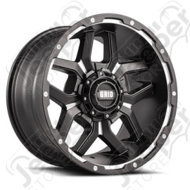 Jante alu Grid Wheels (noir et alu) 9x17 / 5x114.3 / ET: -0 - GD0717090027F0078 / 717927F78 - Jante alu 17 pouces