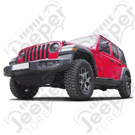 Kit protections de bas de caisse et marche pieds pour Jeep Wrangler JL Unlimited (4 portes) - 28204