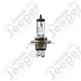 Ampoule Halogène H4 60w halogène, +150%, 12 volts, équivalence à du 100/80 Watts / 12V 