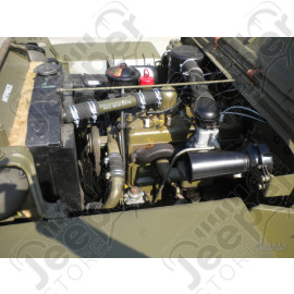 Kit de 4 durites d'eau + 8 colliers - Jeep Willys MB, Hotchkiss M201, Ford GPW - WOA592K / WO52226