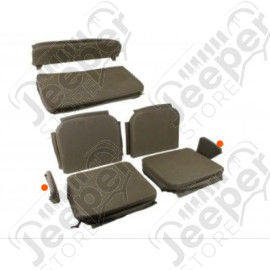 Kit accoudoirs avant toile Kaki - Jeep Willys, MB, GPW, M201 - A3114 / WOA3114